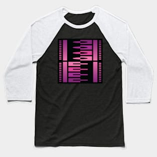 “Dimensional Split (3)” - V.2 Purple - (Geometric Art) (Dimensions) - Doc Labs Baseball T-Shirt